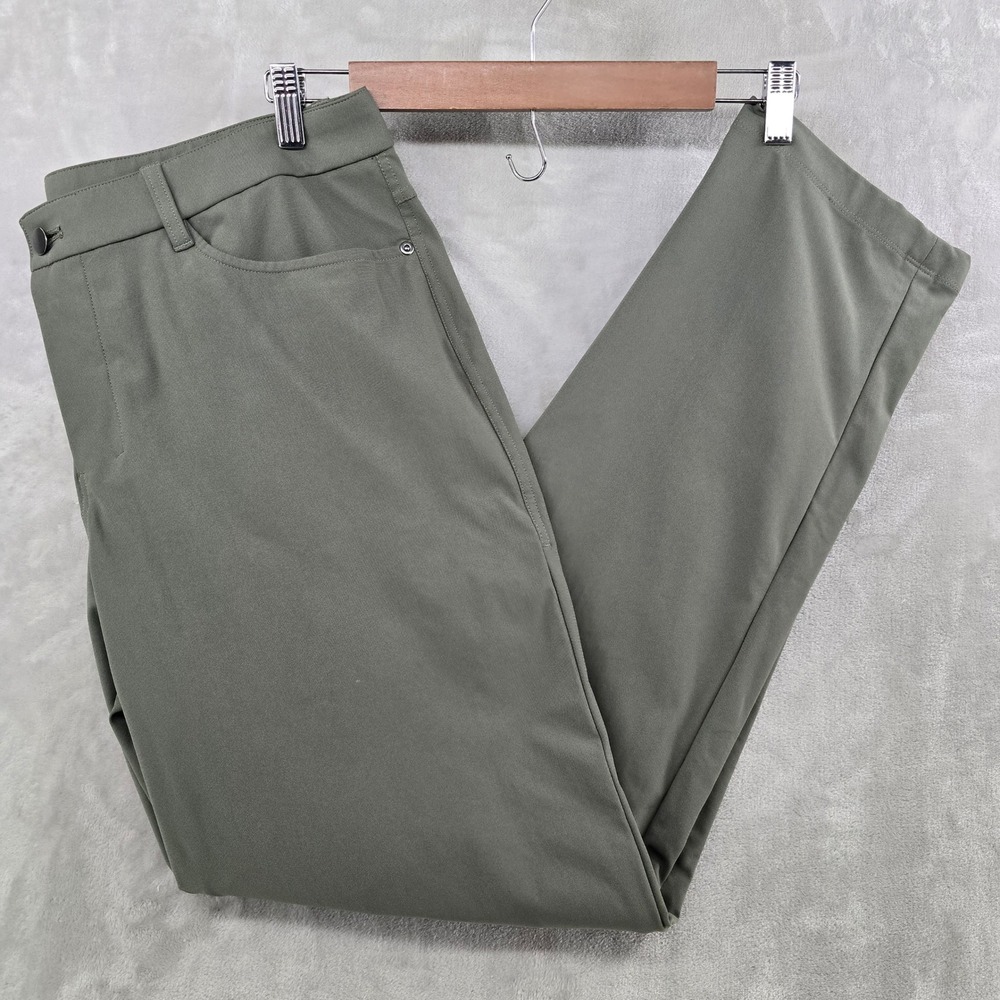 Lululemon Pant Mens 36 Green ABC Slim Fit Warpstreme Chino LM5AQ9S